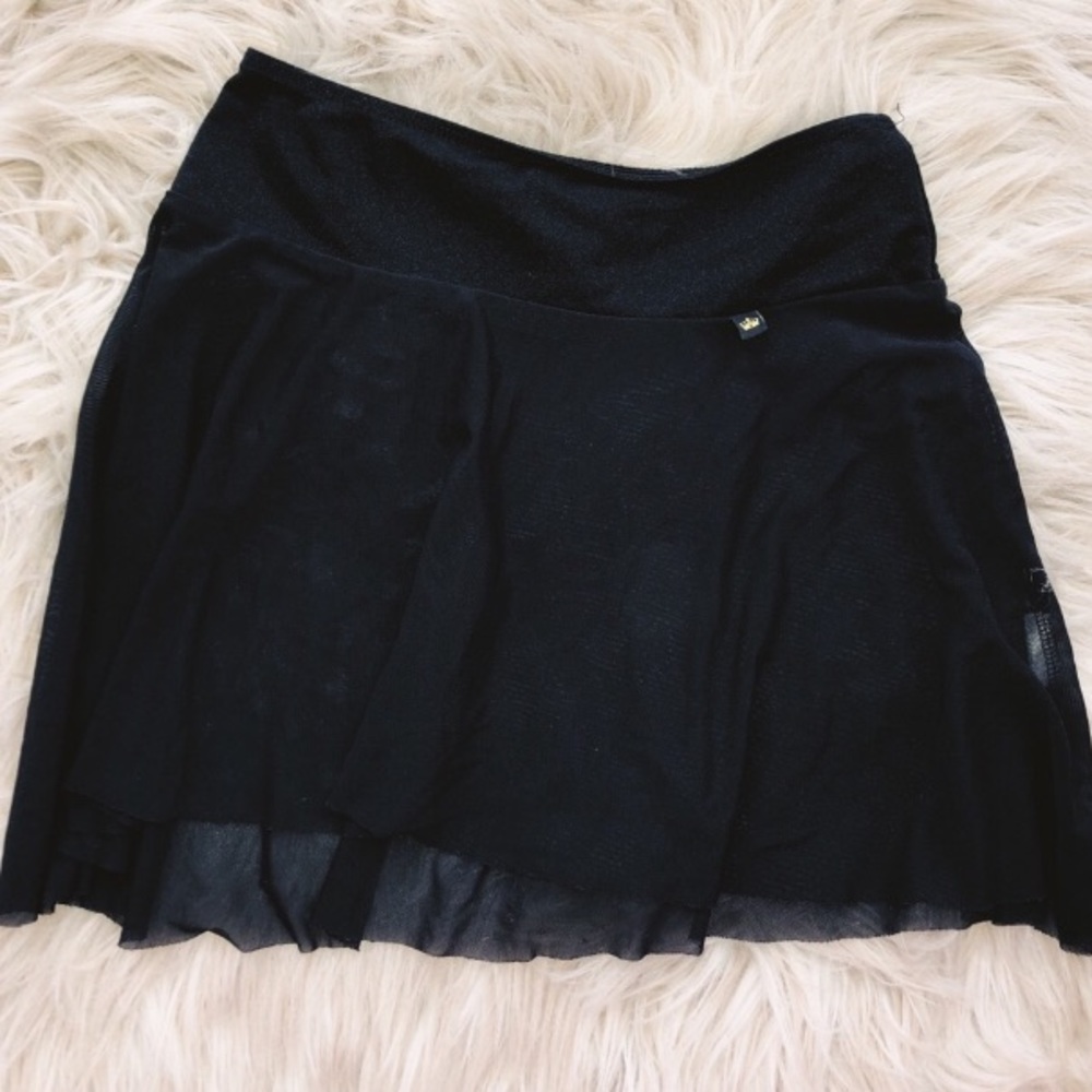 Mariia black mesh ballet skirt